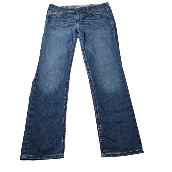 Ariat R.E.A.L. Denim Women’s Bootcut Jeans 33R 32” Inseam Stretch Western - Picture 2 of 6